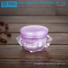 YJ-V15 15g special recommended good quality double layers acrylic material luxury diamond jar